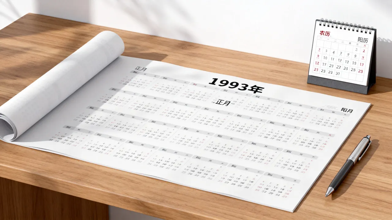 1993年阴历表怎么看?1993年农历阳历对照表怎么查? 1993年阴历表怎么看?1993年农历阳历对照表怎么查?