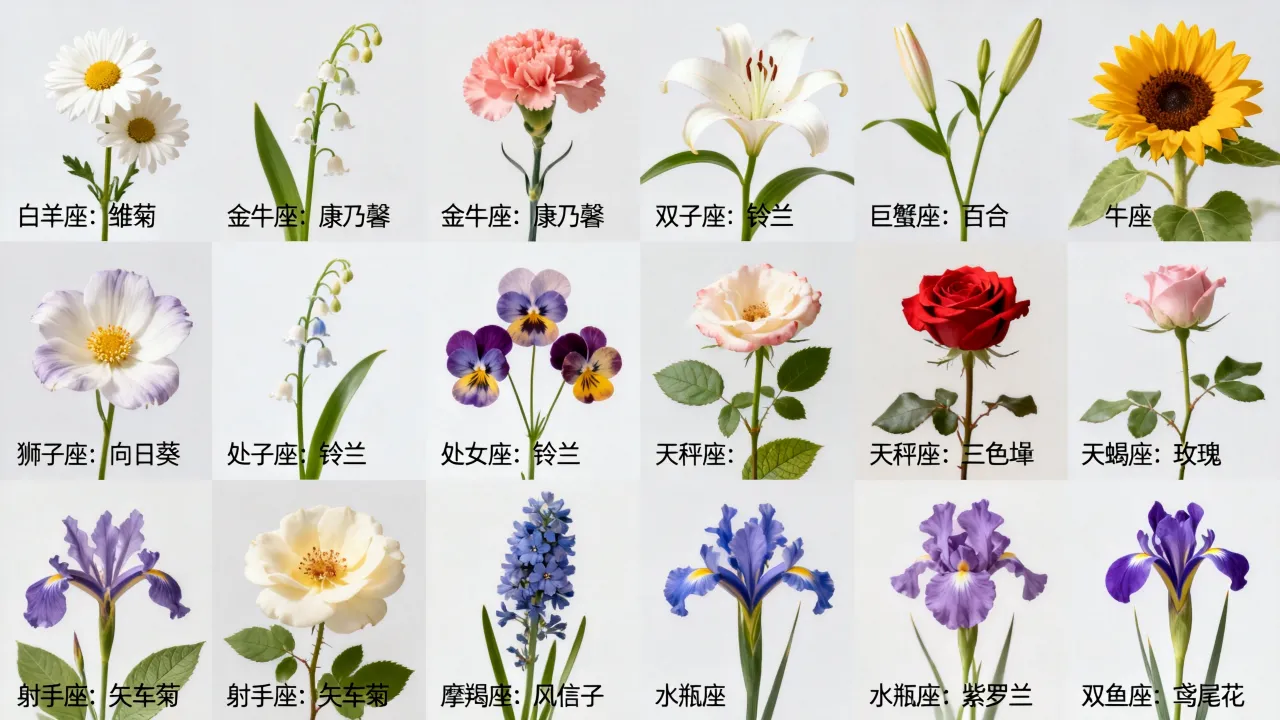十二星座喜欢什么花,十二星座专属花是什么? 十二星座喜欢什么花,十二星座专属花是什么?