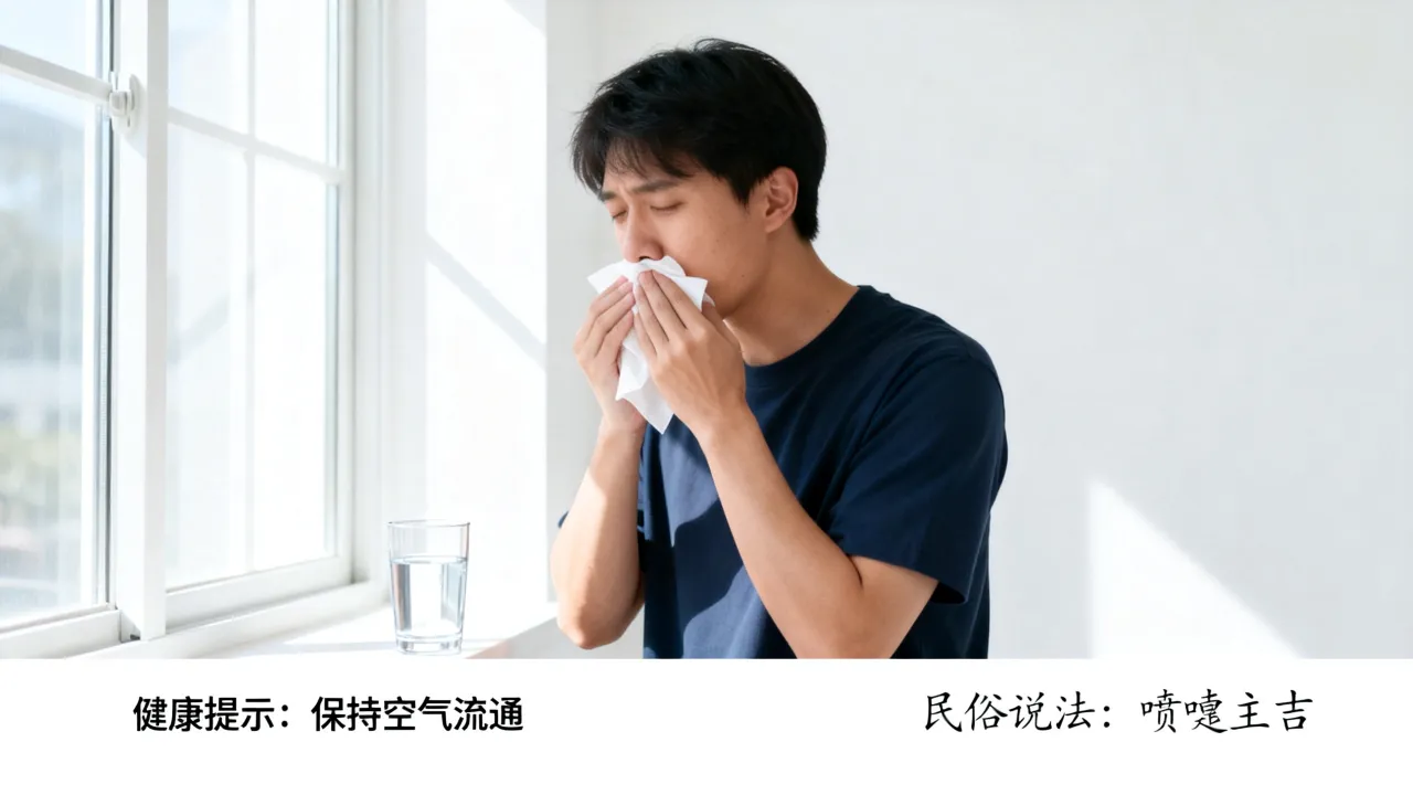 打喷嚏测吉凶怎么破解，打喷嚏是什么预兆怎么化解