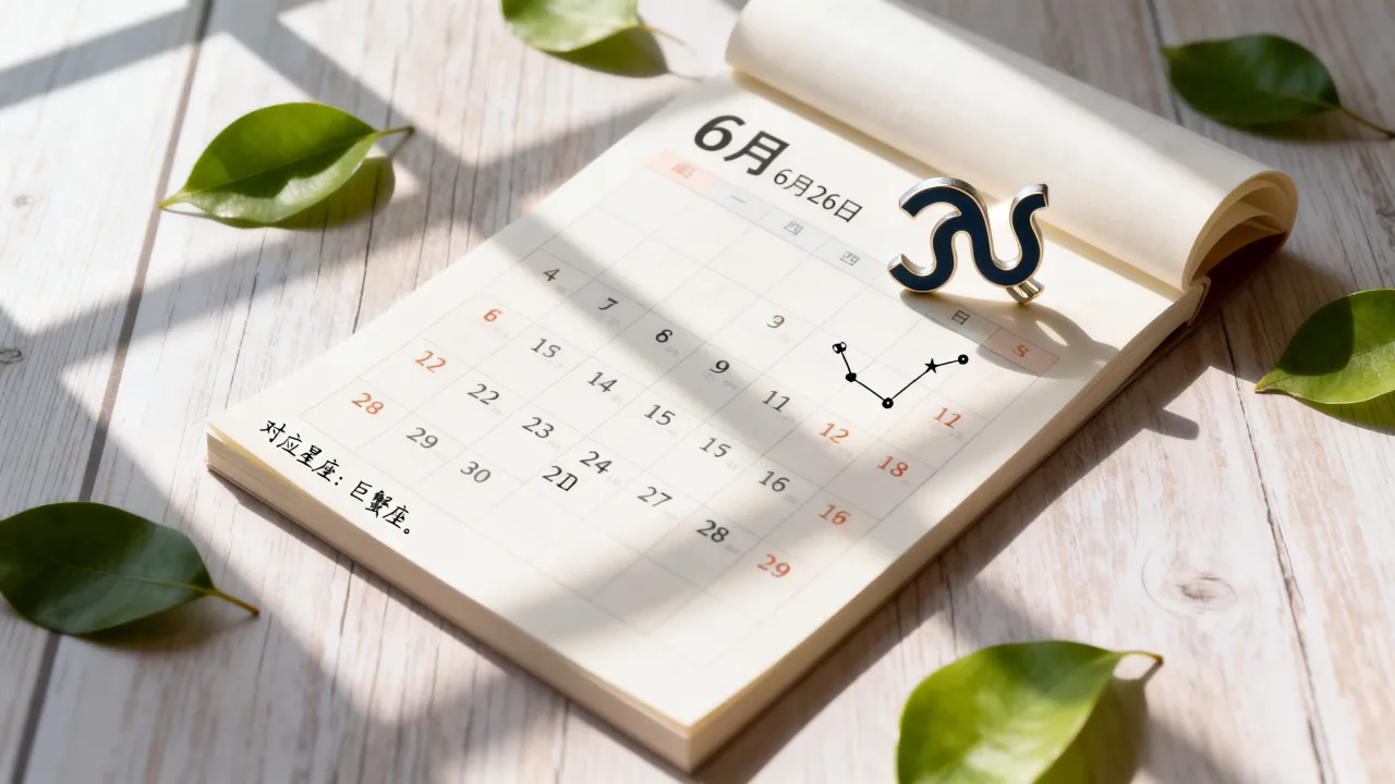 阴历6月26日是什么星座？农历生日对应星座查询表