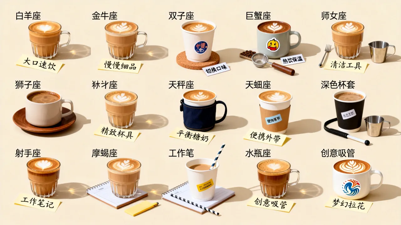 为什么十二星座喝咖啡的方式各不相同，你知道吗？