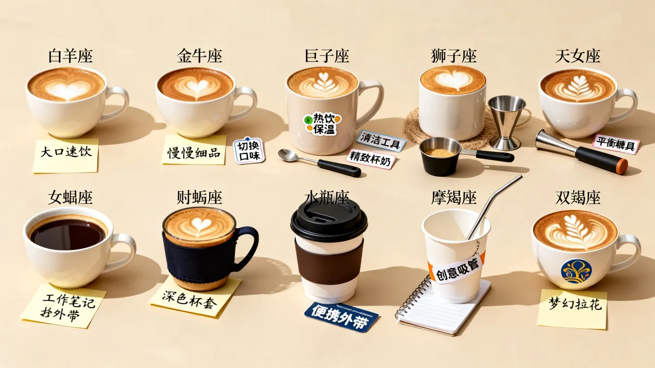 为什么十二星座喝咖啡的方式各不相同，你知道吗？
