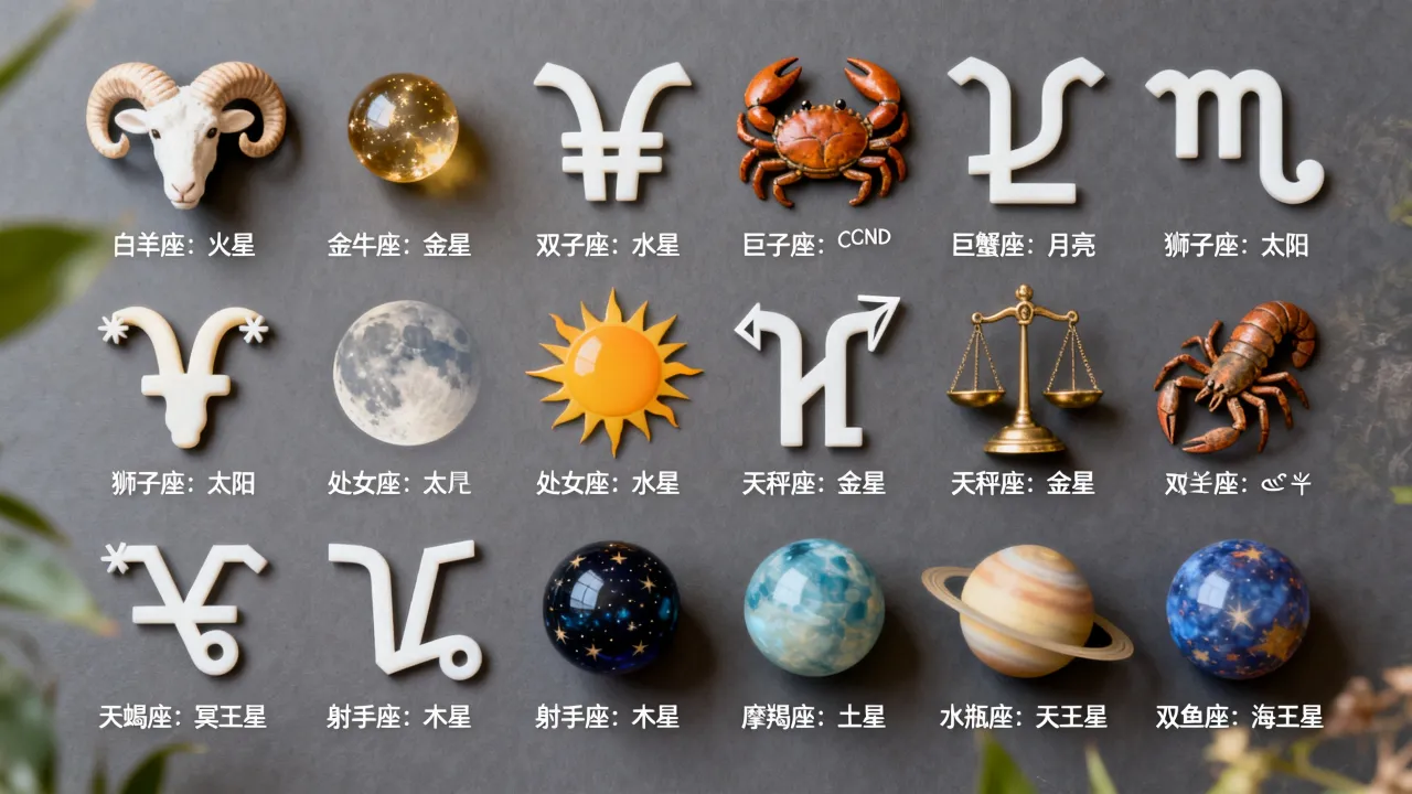 十二星座宫主星分别是什么?十二星座宫主星怎么查询更准确? 十二星座宫主星分别是什么?十二星座宫主星怎么查询更准确?