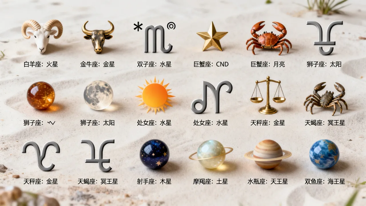十二星座宫主星分别是什么?十二星座宫主星怎么查询更准确? 十二星座宫主星分别是什么?十二星座宫主星怎么查询更准确?