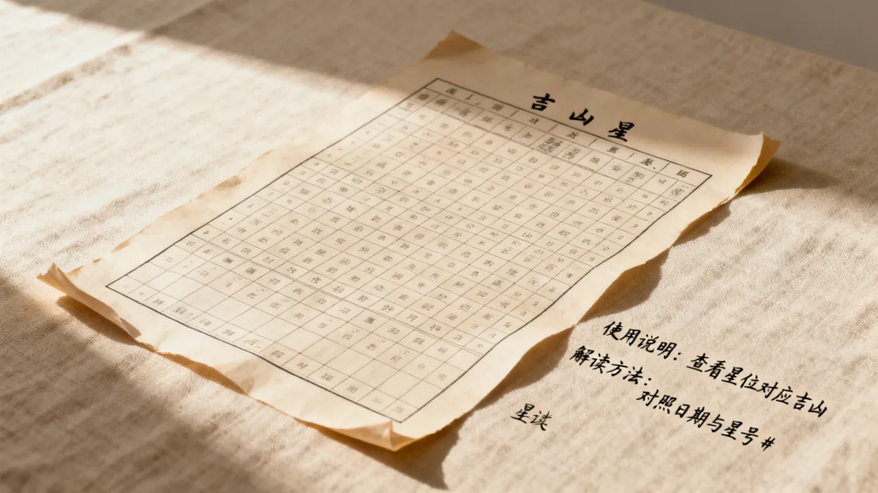 吉凶星对照表怎么用？吉凶星对照表怎么看吉凶？