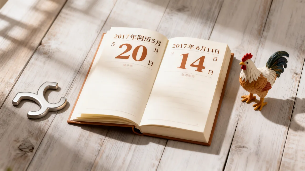 2017年阴历5月20日是几月几号,什么星座和属相 2017年阴历5月20日是几月几号,什么星座和属相