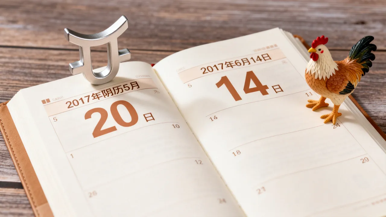 2017年阴历5月20日是几月几号,什么星座和属相 2017年阴历5月20日是几月几号,什么星座和属相