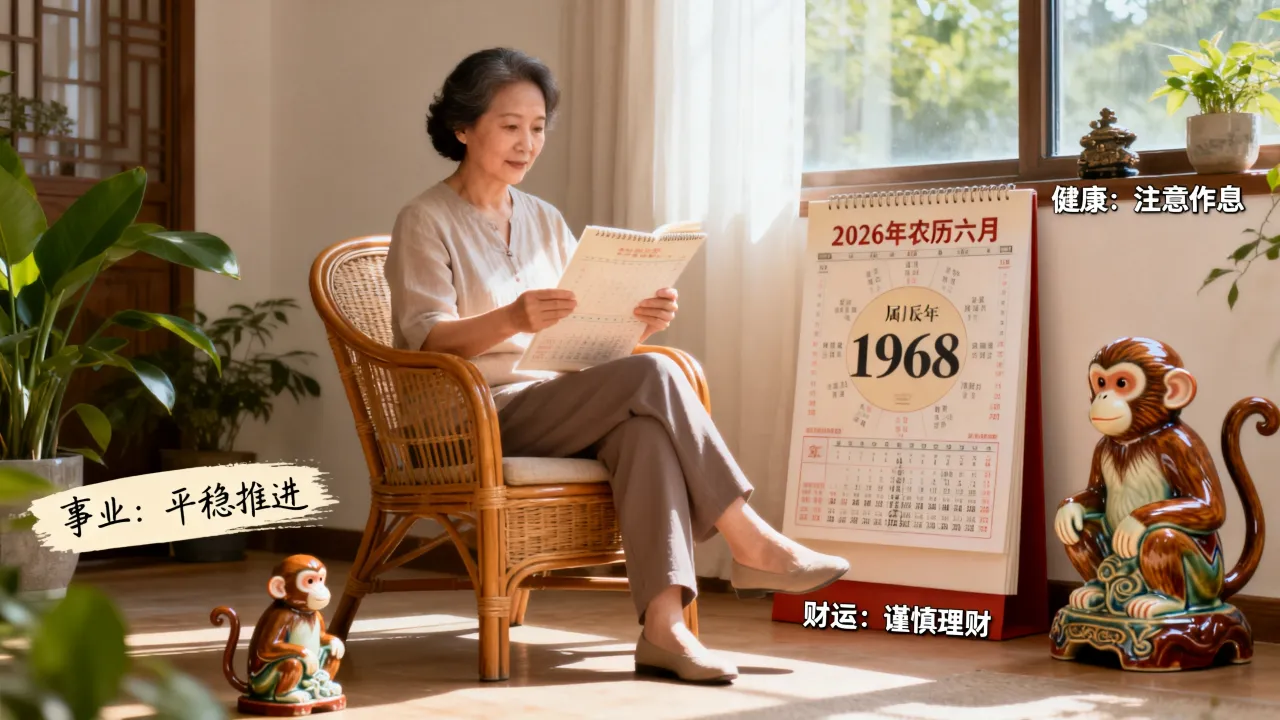 1968年属猴人2026年农历六月运势如何,有什么影响? 1968年属猴人2026年农历六月运势如何,有什么影响?