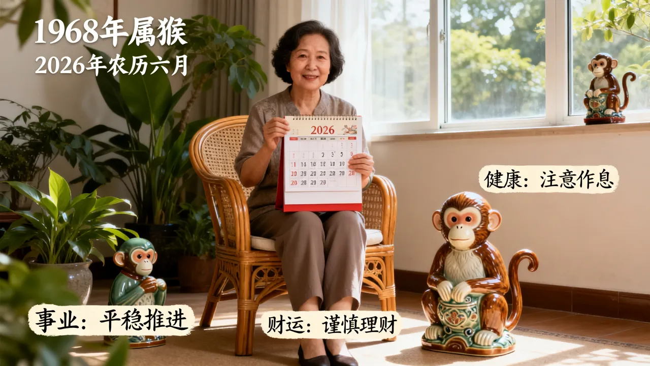 1968年属猴人2026年农历六月运势如何,有什么影响? 1968年属猴人2026年农历六月运势如何,有什么影响?