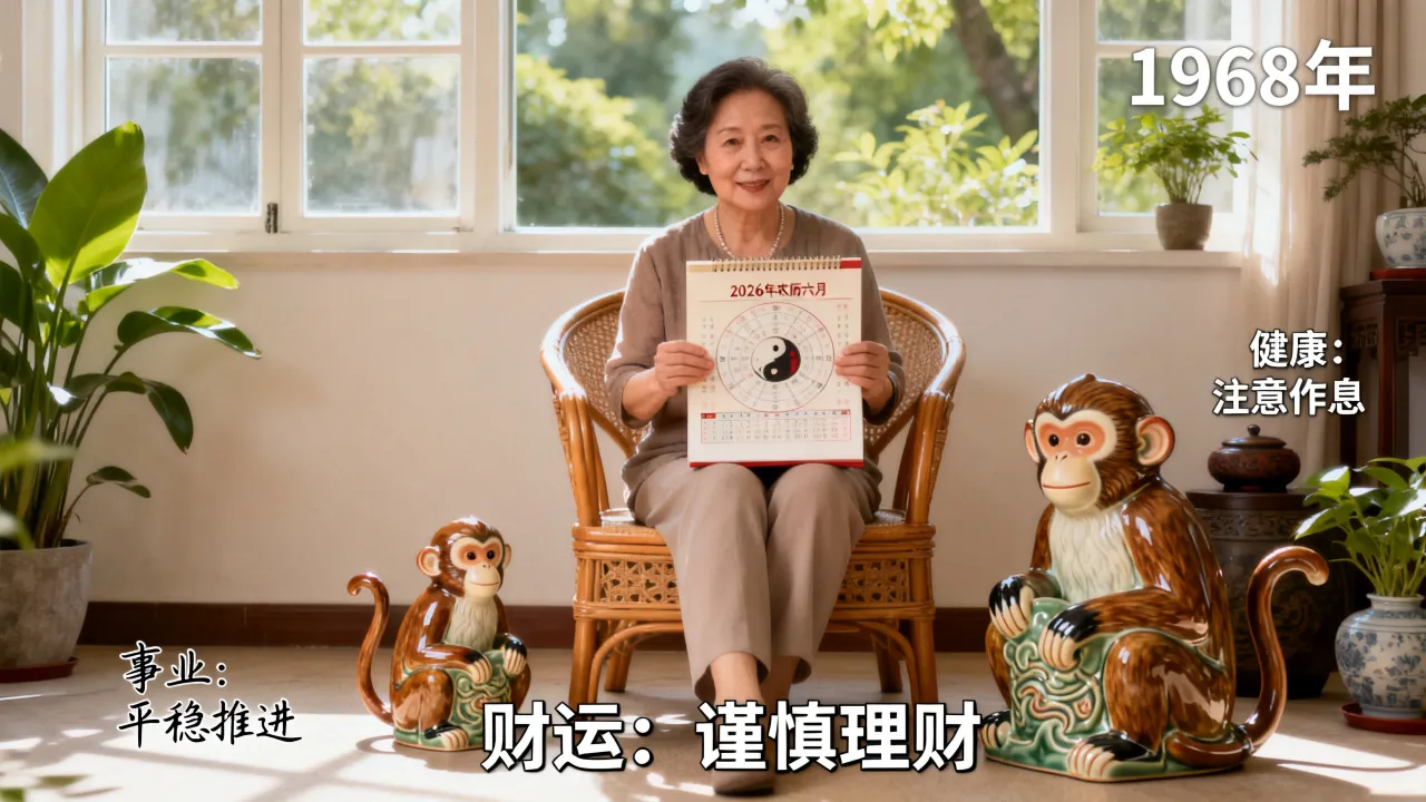 1968年属猴人2026年农历六月运势如何,有什么影响? 1968年属猴人2026年农历六月运势如何,有什么影响?