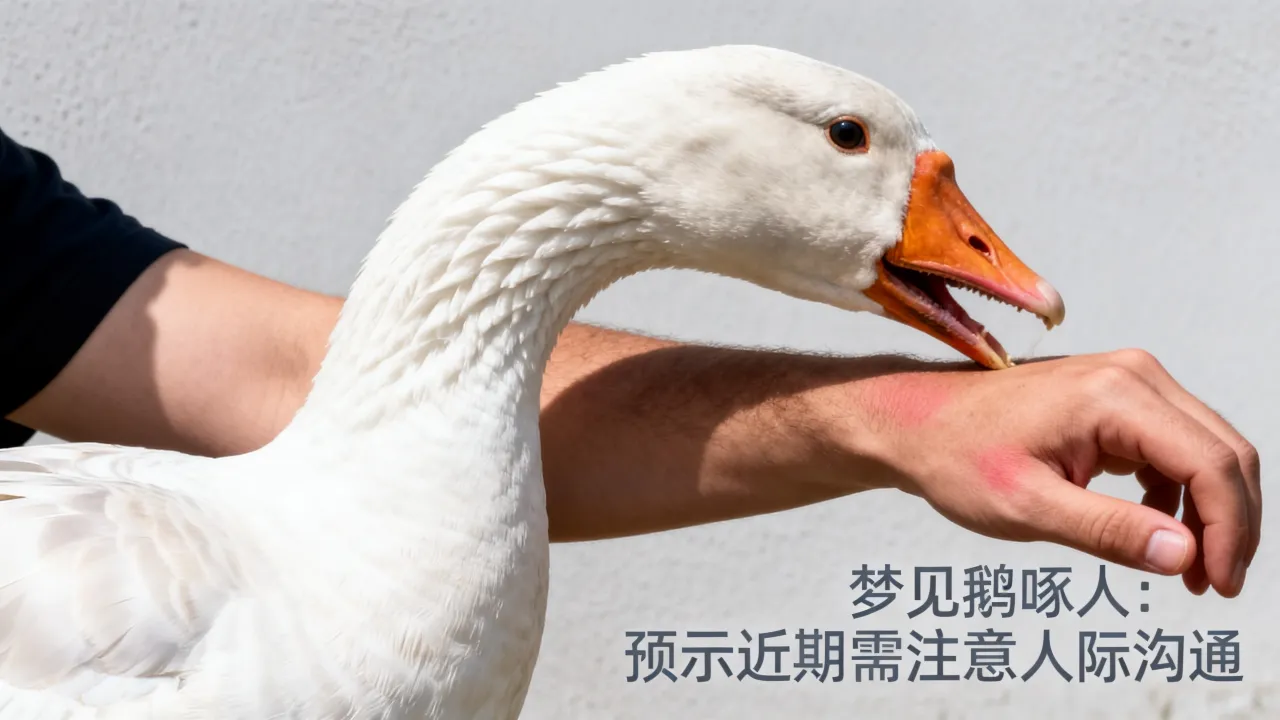 梦见鹅啄人的预兆是什么，梦见鹅啄人预示着什么