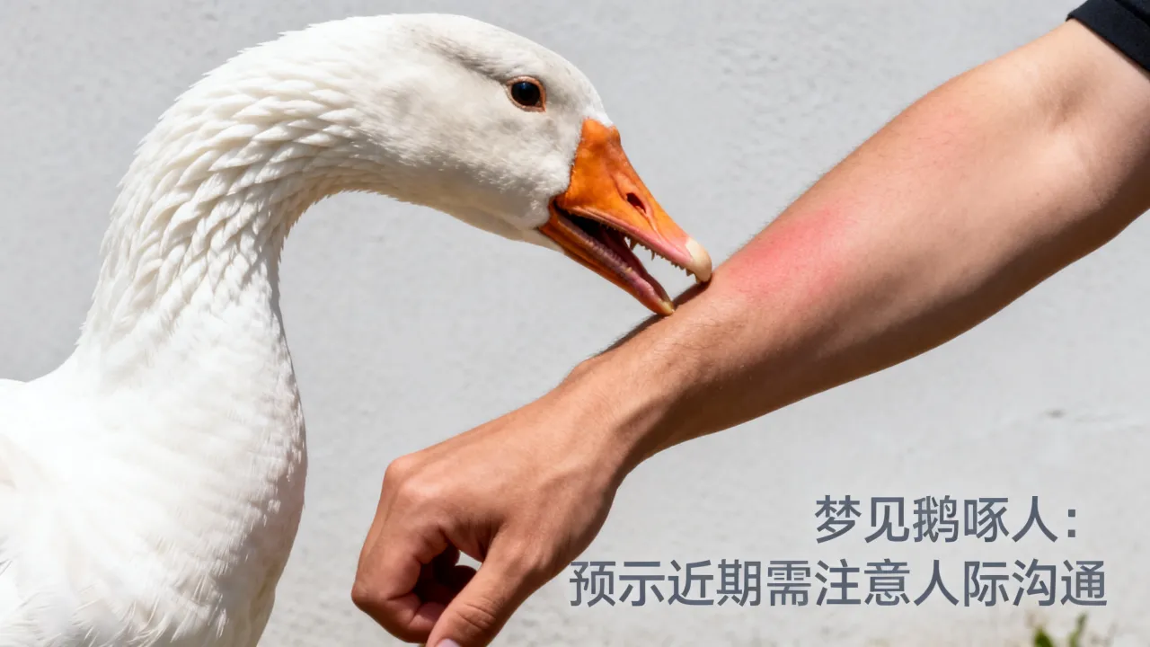 梦见鹅啄人的预兆是什么，梦见鹅啄人预示着什么