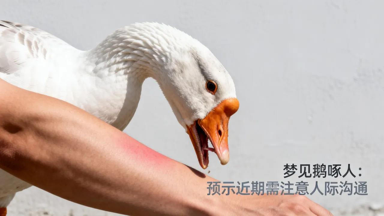 梦见鹅啄人的预兆是什么，梦见鹅啄人预示着什么