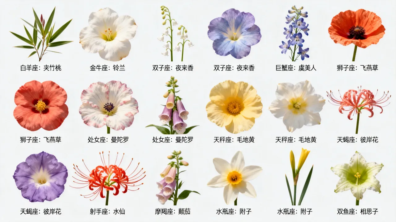 十二星座毒花是什么,十二星座的毒花分别是什么? 十二星座毒花是什么,十二星座的毒花分别是什么?