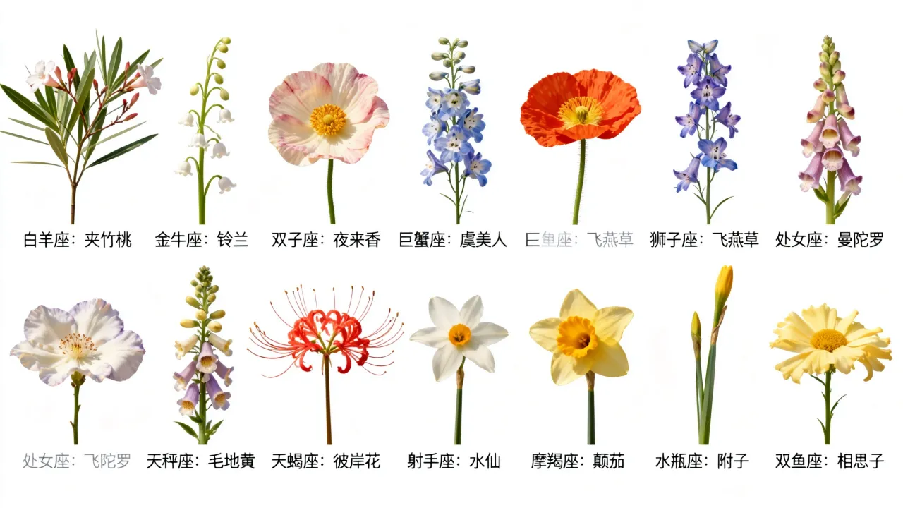 十二星座毒花是什么,十二星座的毒花分别是什么? 十二星座毒花是什么,十二星座的毒花分别是什么?