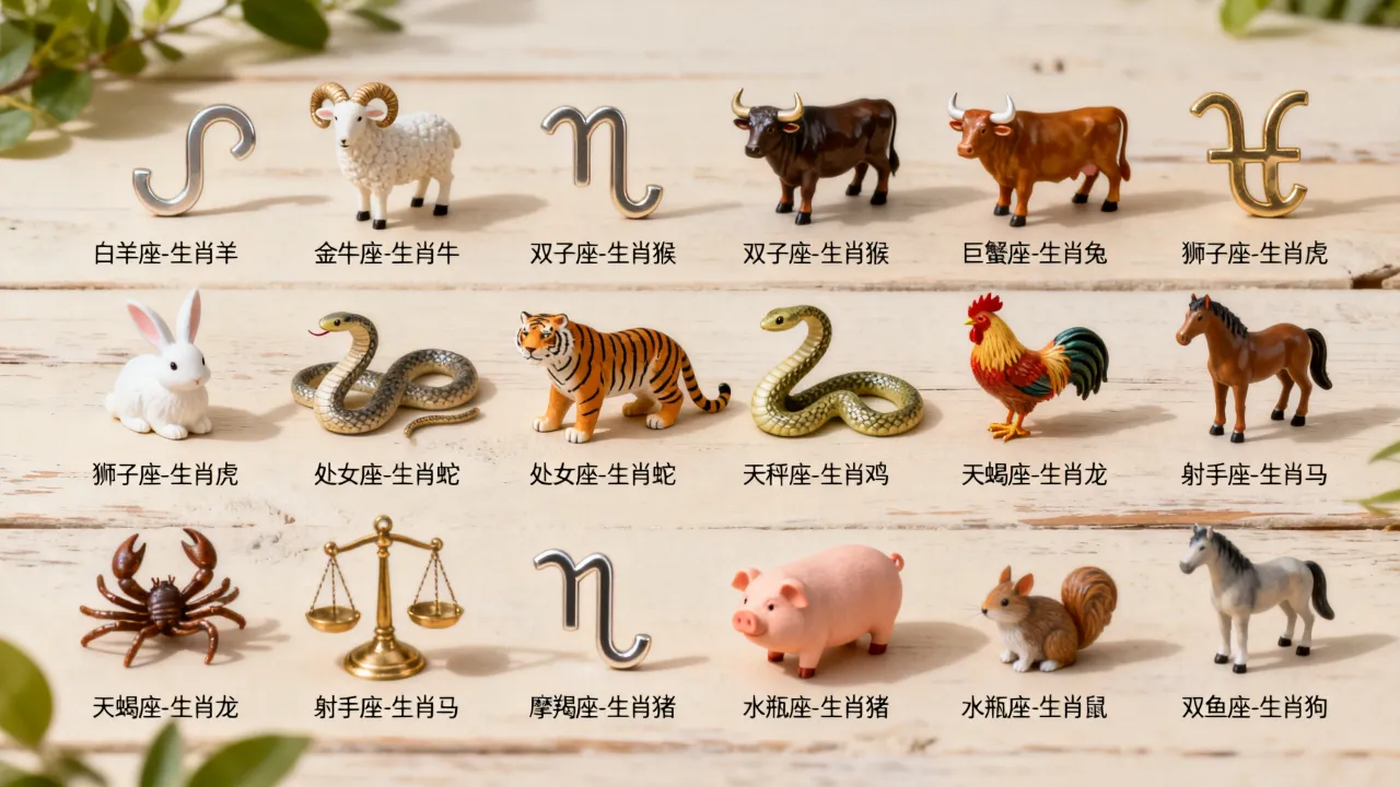 十二星座分别对应什么生肖?十二星座对应的生肖是什么? 十二星座分别对应什么生肖?十二星座对应的生肖是什么?