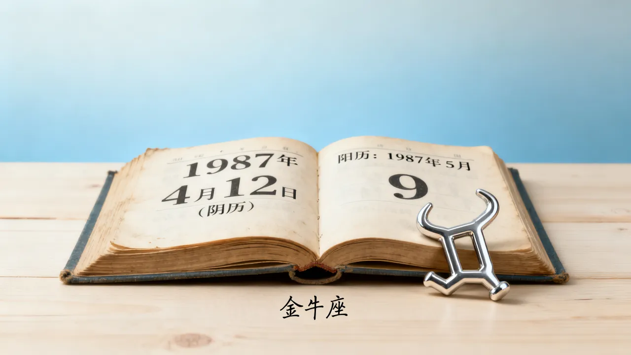 1987年4月12阴历是阳历几号,是什么星座? 1987年4月12阴历是阳历几号,是什么星座?