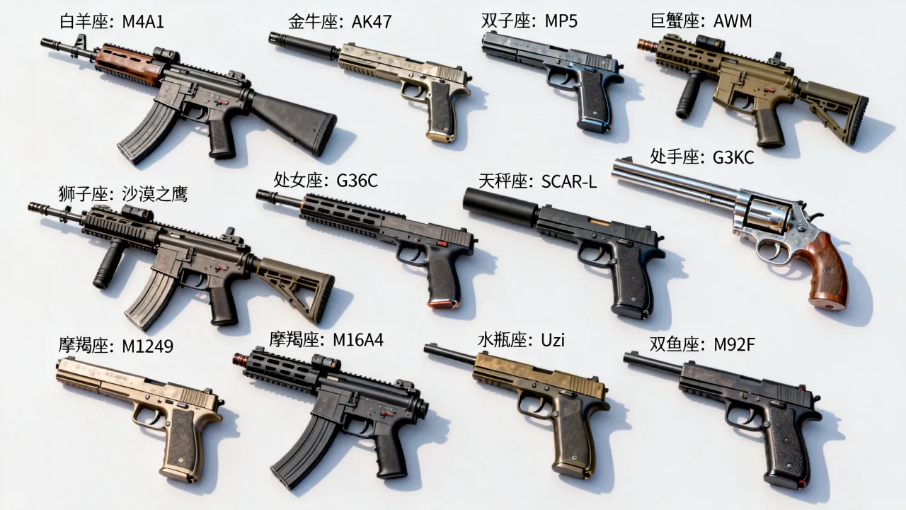 十二星座本命枪械是什么？你的本命枪械怎么选？