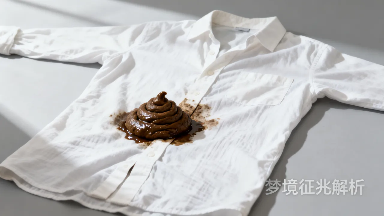 梦见衣服上有粑粑是啥预兆，梦见衣服上有大便是什么征兆