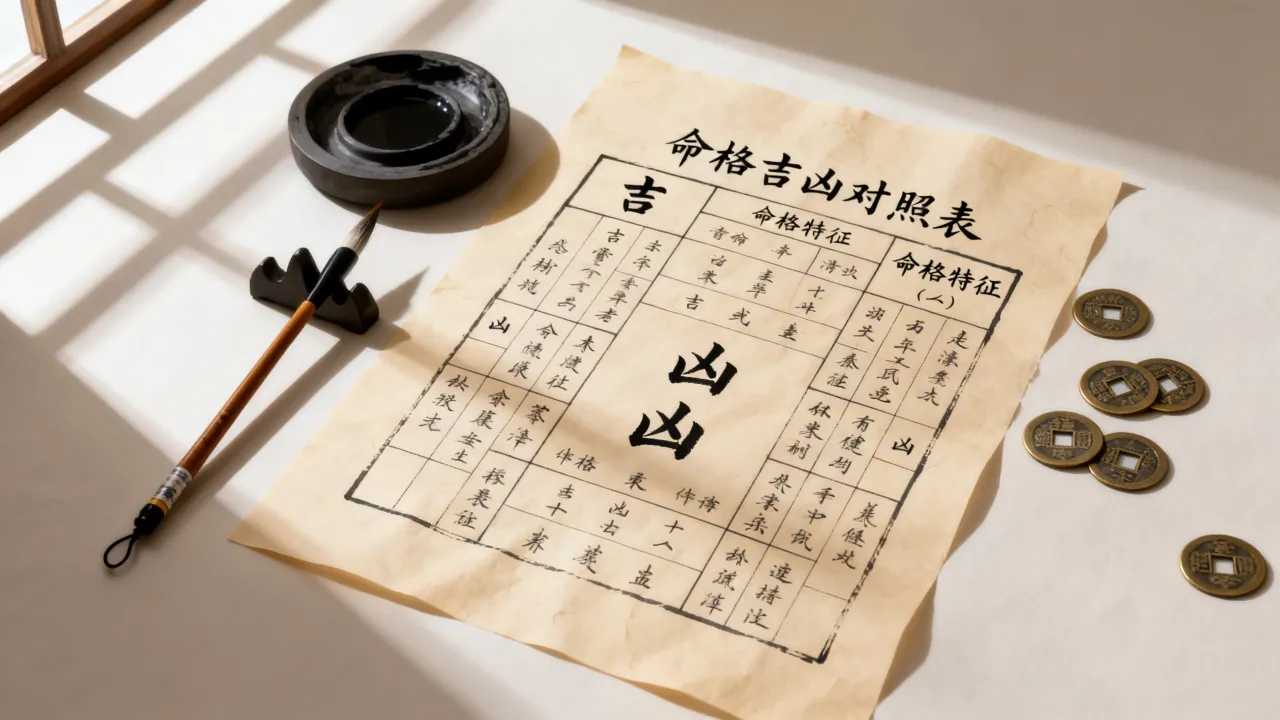命格里面的吉凶怎么看,命格吉凶对照表详解 命格里面的吉凶怎么看,命格吉凶对照表详解