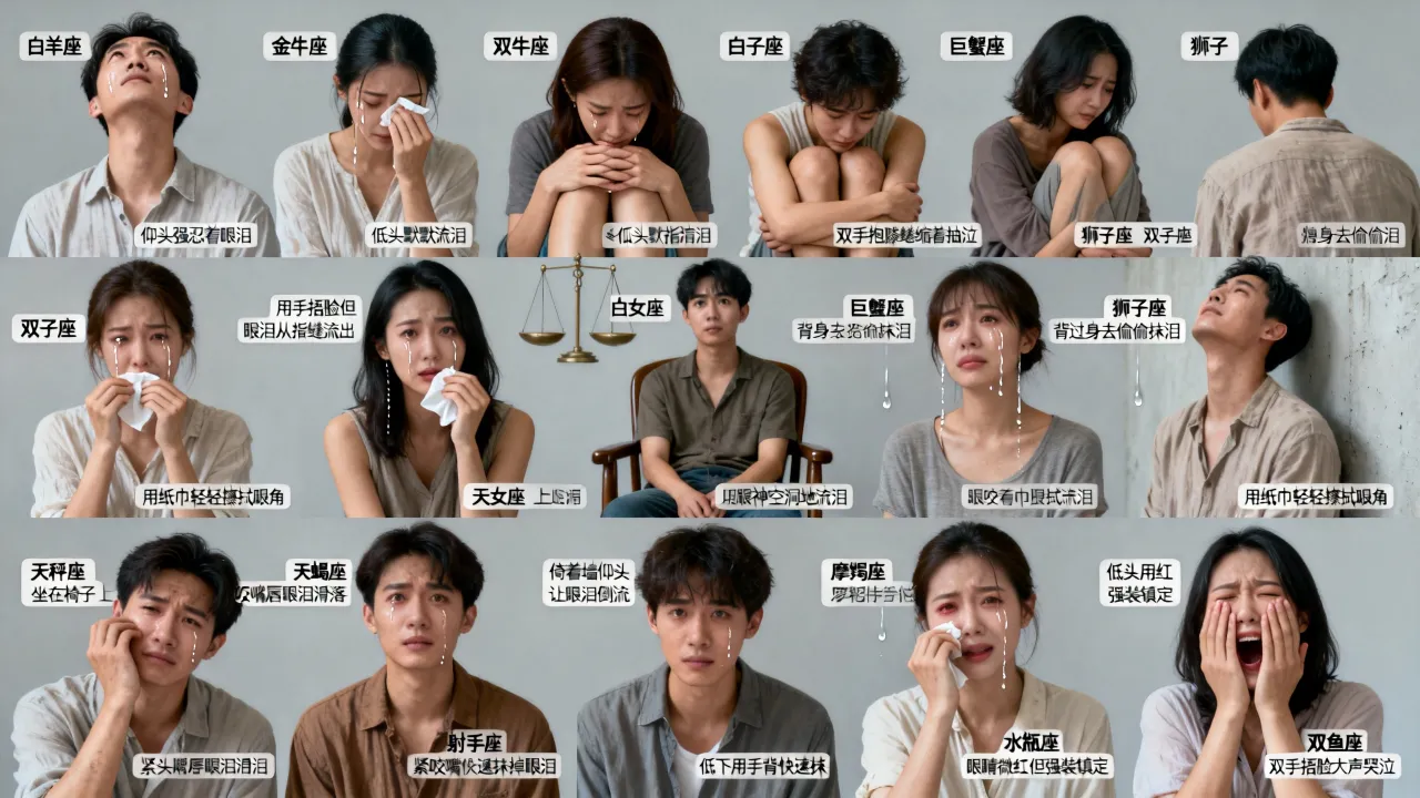 十二星座哭的表现有哪些？，哪个星座哭起来最让人心疼