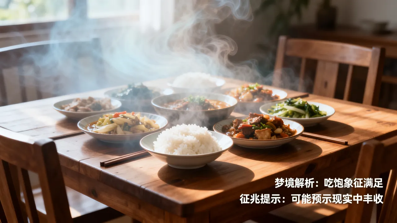 梦见吃饭很饱是什么意思，做梦吃饭很饱有何征兆？