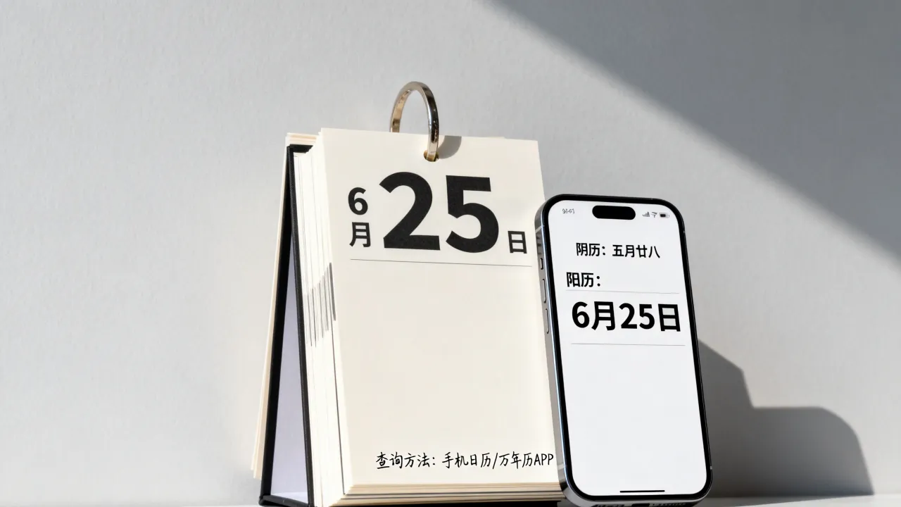 6月25日阴历阳历是多少?怎么查对应日期? 6月25日阴历阳历是多少?怎么查对应日期?