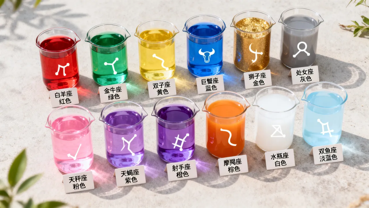 十二星座各代表什么颜色，你的星座幸运色是什么？