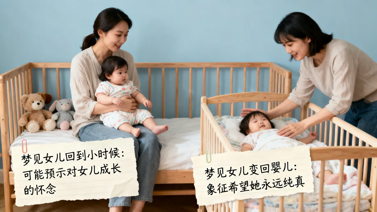 梦见女儿回到小时候是什么兆头,梦见女儿变回婴儿是什么预兆 梦见女儿回到小时候是什么兆头,梦见女儿变回婴儿是什么预兆