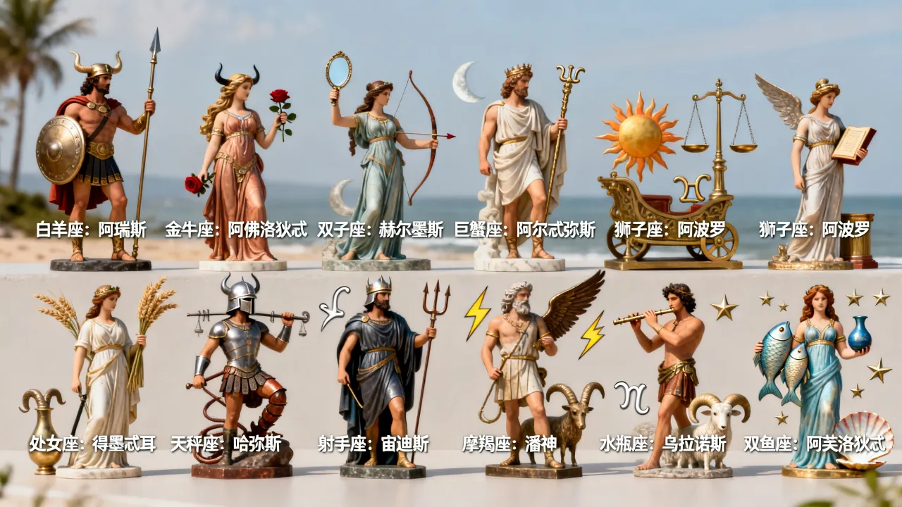 十二星座希腊守护神分别是谁?星座守护神排名 十二星座希腊守护神分别是谁?星座守护神排名