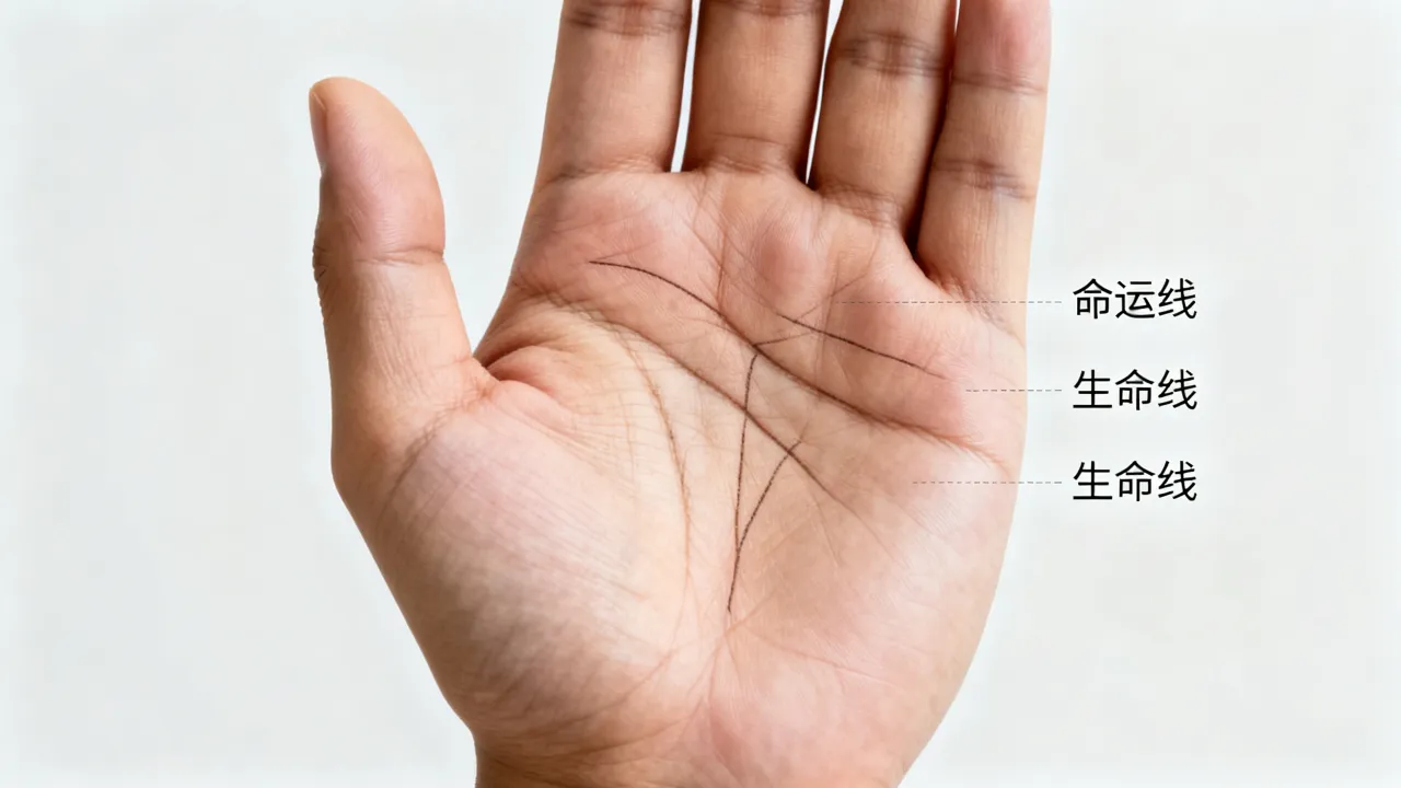手相命运线与生命有什么关系，手相生命线短命运线长代表什么