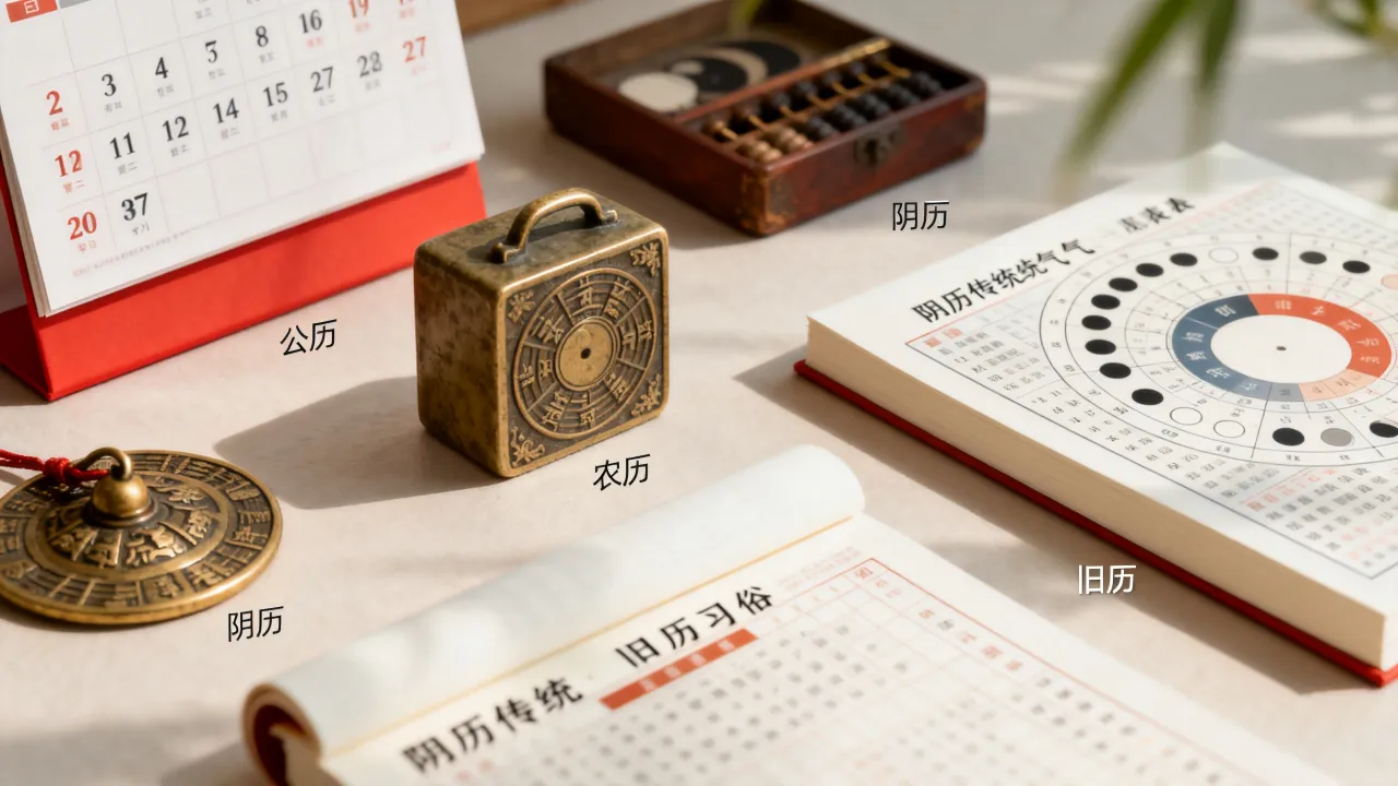 公历农历阴历旧历有什么区别，公历农历阴历旧历怎么转换