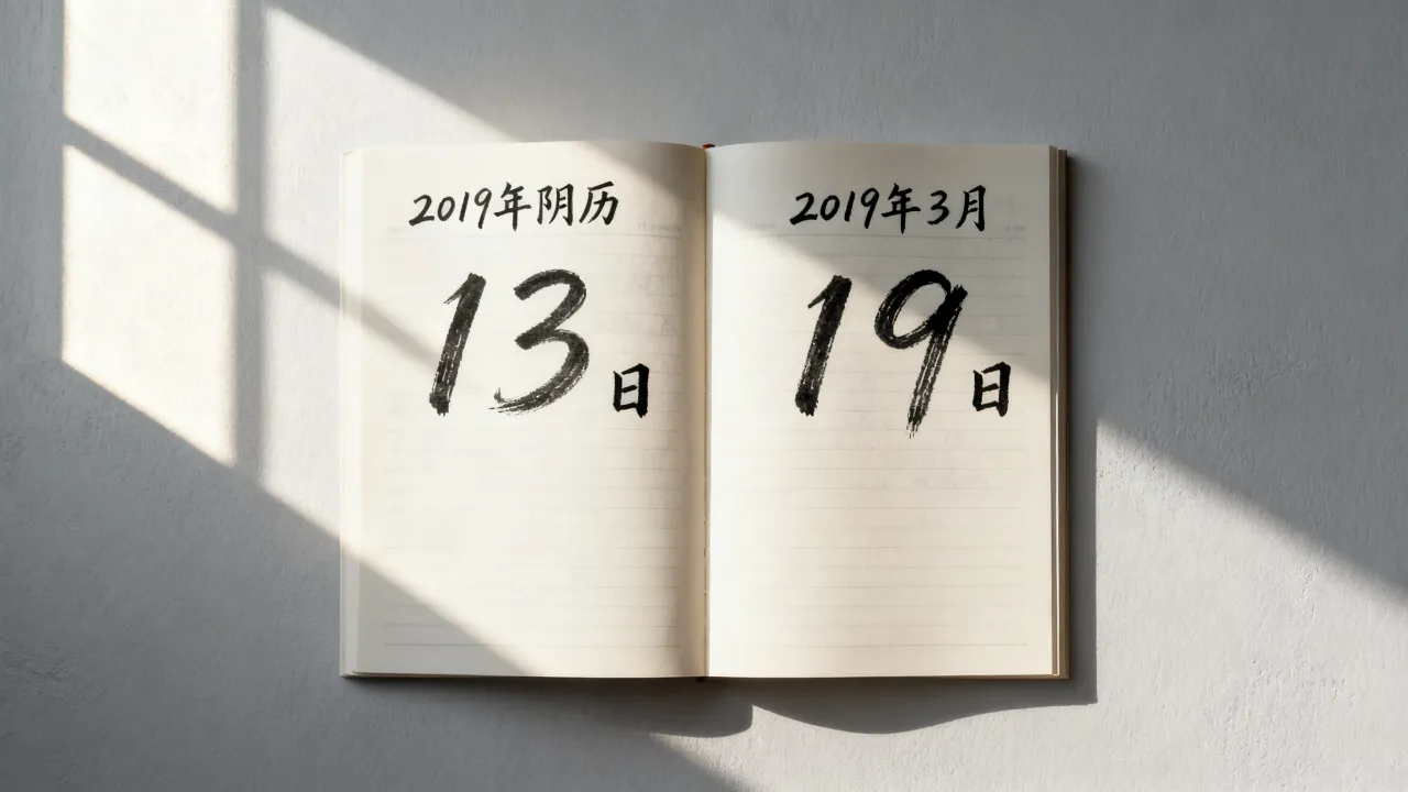 2019年阴历13是几月几号,阴历13日对应公历日期 2019年阴历13是几月几号,阴历13日对应公历日期