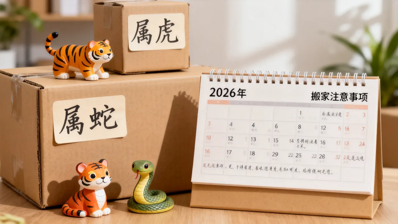 2026年不宜搬家的属相有哪些,属虎和属蛇的人搬家要注意什么? 2026年不宜搬家的属相有哪些,属虎和属蛇的人搬家要注意什么?