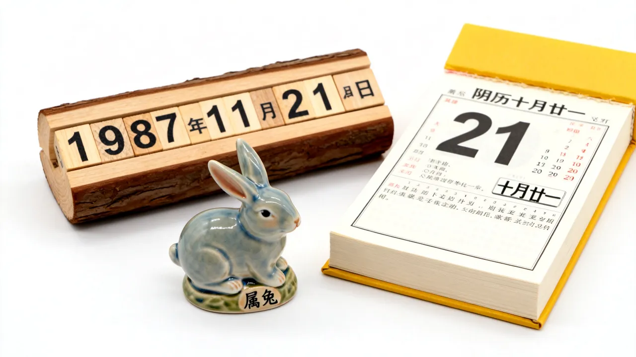 1987年11月21日阴历是几月几号?农历生日查询属兔命运 1987年11月21日阴历是几月几号?农历生日查询属兔命运