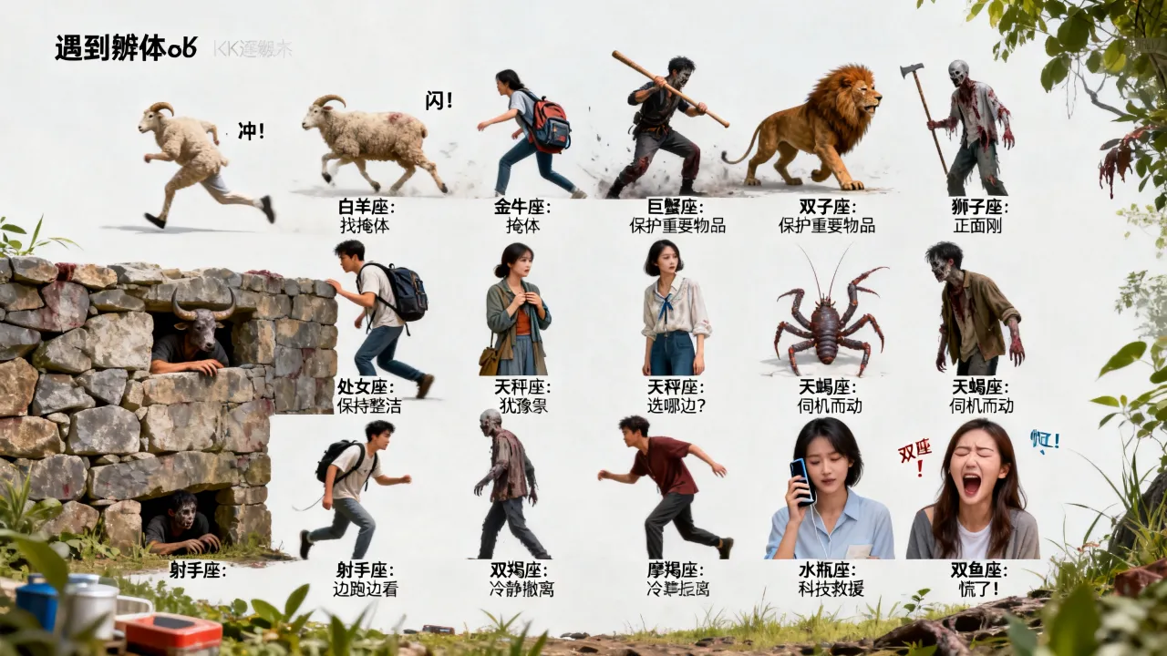 十二星座遇到僵尸会怎么做?各星座逃生反应大揭秘 十二星座遇到僵尸会怎么做?各星座逃生反应大揭秘