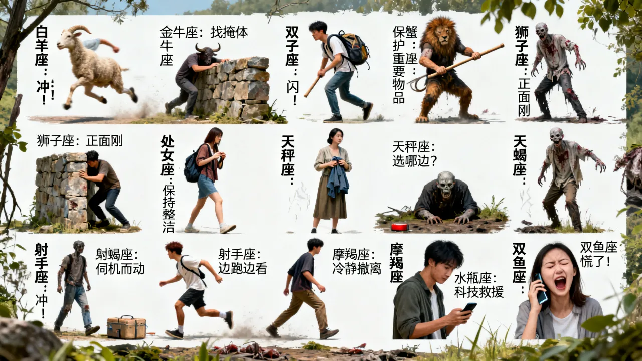 十二星座遇到僵尸会怎么做?各星座逃生反应大揭秘 十二星座遇到僵尸会怎么做?各星座逃生反应大揭秘