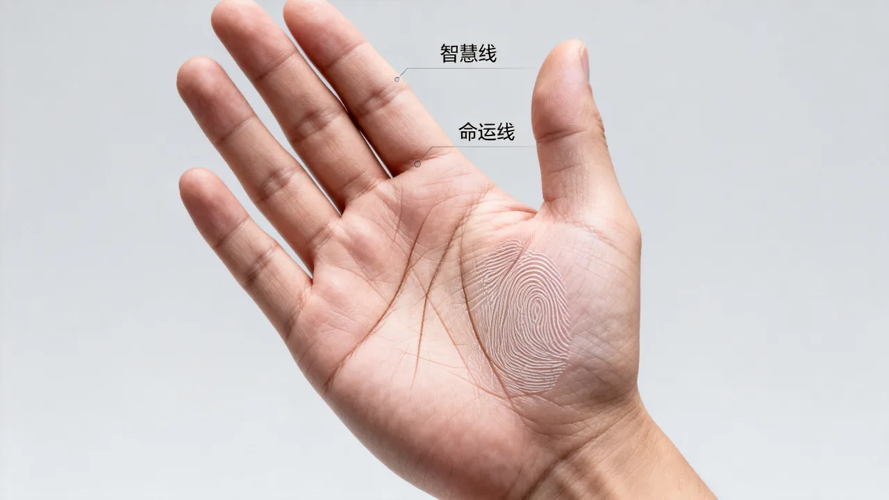 智慧线和命运线怎么看？手相智慧线短命运线长代表什么？
