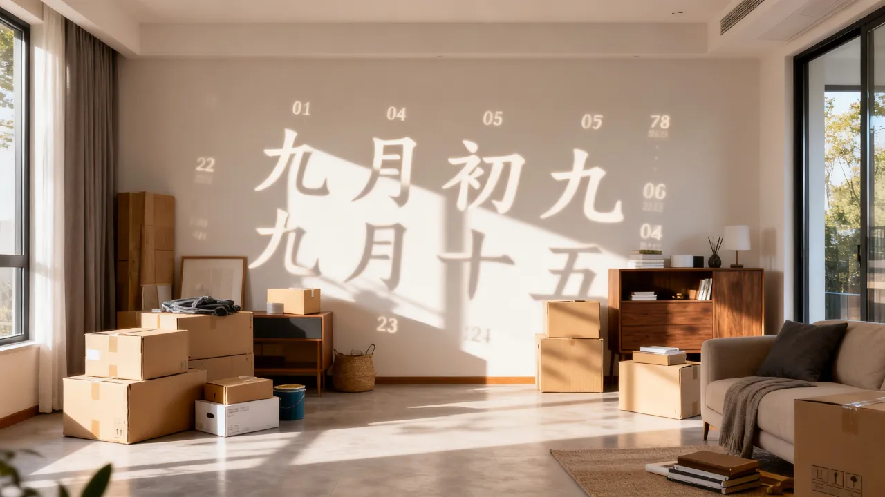阴历九月搬家黄道吉日有哪些？农历九月搬家吉日查询哪天好
