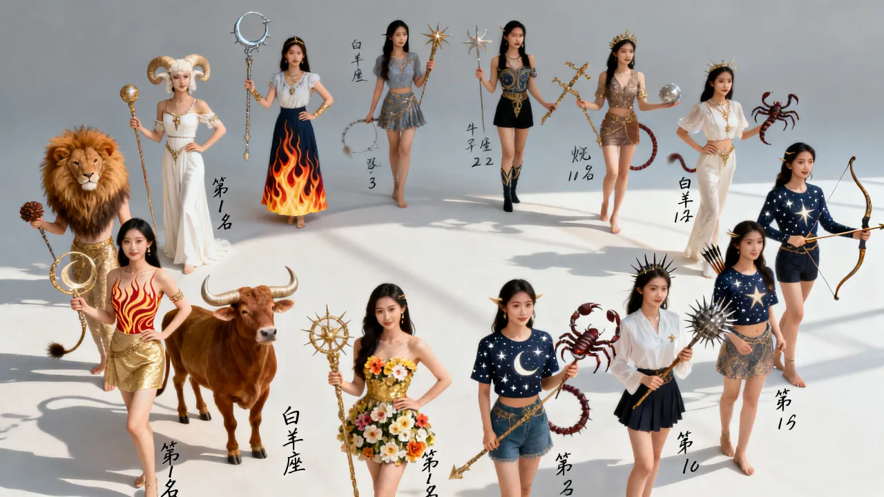 十二星座女神排名谁最美,十二星座女神排行榜第一名是谁? 十二星座女神排名谁最美,十二星座女神排行榜第一名是谁?