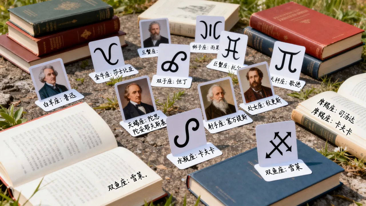 十二星座文学大咖都有谁？十二星座著名作家有哪些？
