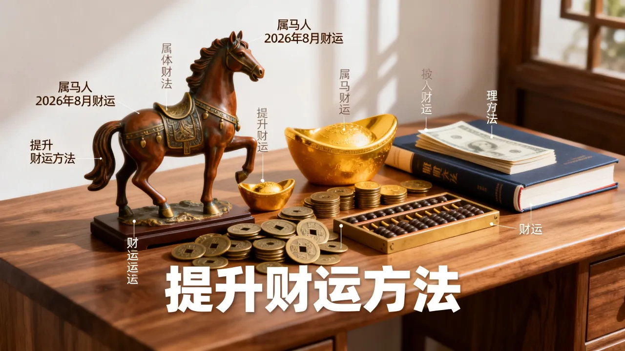 属马人2026年8月财运如何，属马人2026年怎么提升财运？