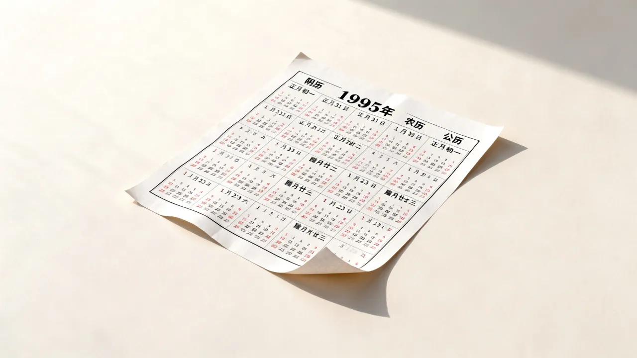 1995年阴历是什么年?农历年份查询表,1995年农历对照公历日期 1995年阴历是什么年?农历年份查询表,1995年农历对照公历日期