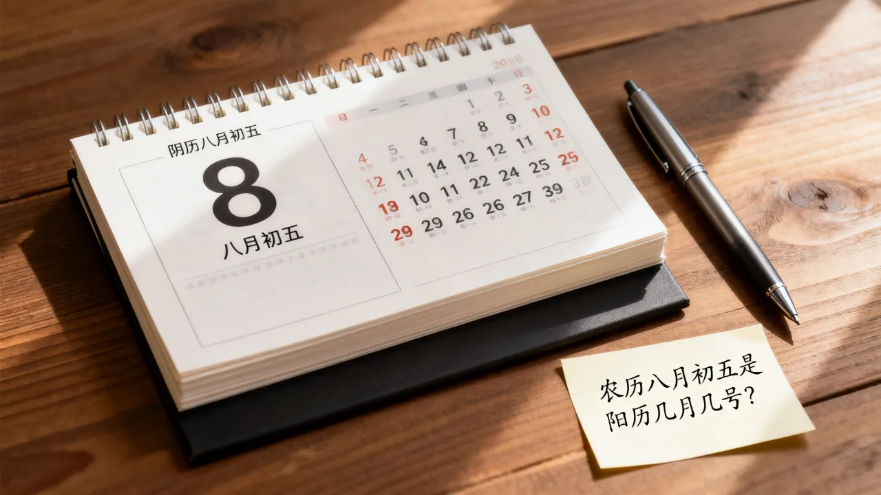 阴历八月初五是多少号？农历八月初五是阳历几月几号？
