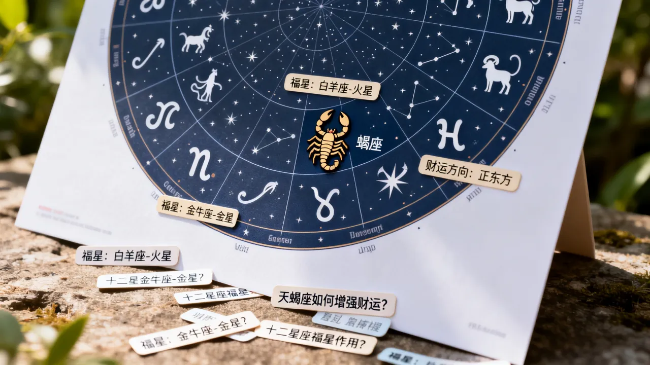 十二星座福星是谁,天蝎座财运方向,长尾疑问词 十二星座福星是谁,天蝎座财运方向,长尾疑问词