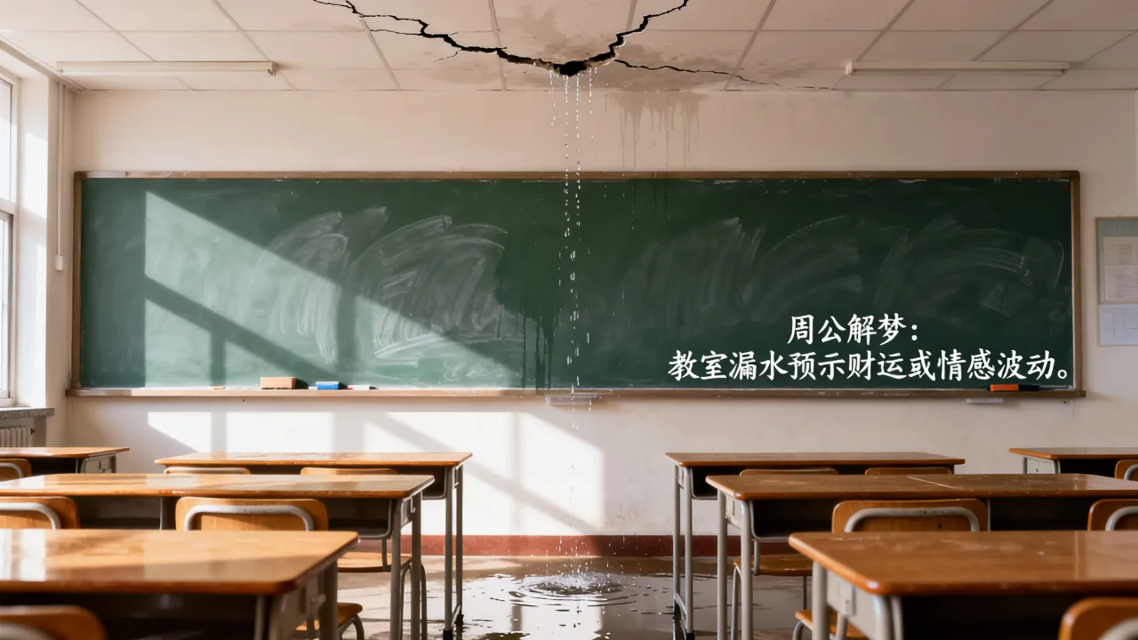 梦到教室漏水啥意思，周公解梦教室漏水预示什么