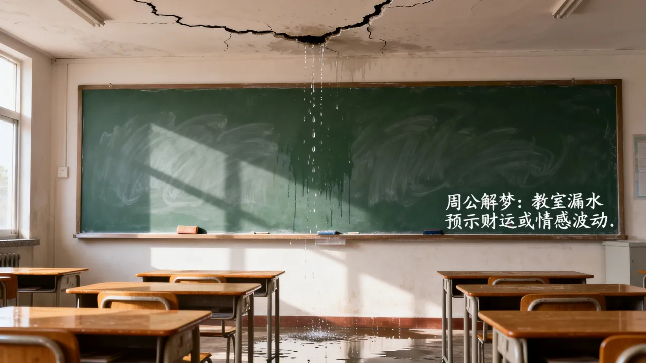 梦到教室漏水啥意思，周公解梦教室漏水预示什么