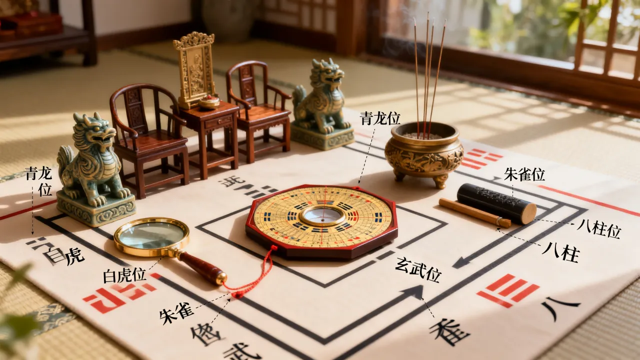 四神八柱怎么看吉凶图,风水布局图解大全 四神八柱怎么看吉凶图,风水布局图解大全