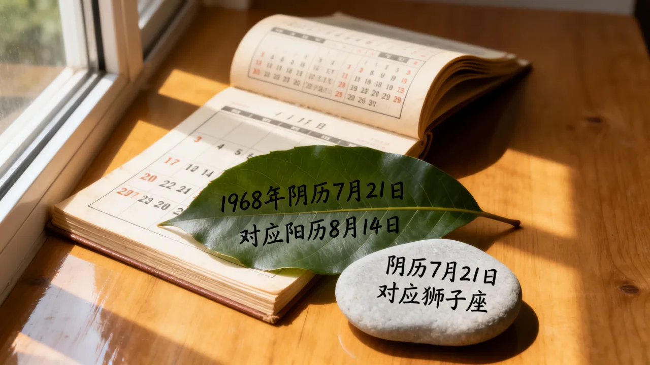 1968年阴历7月21日是阳历几号,阴历7月21日是什么星座 1968年阴历7月21日是阳历几号,阴历7月21日是什么星座