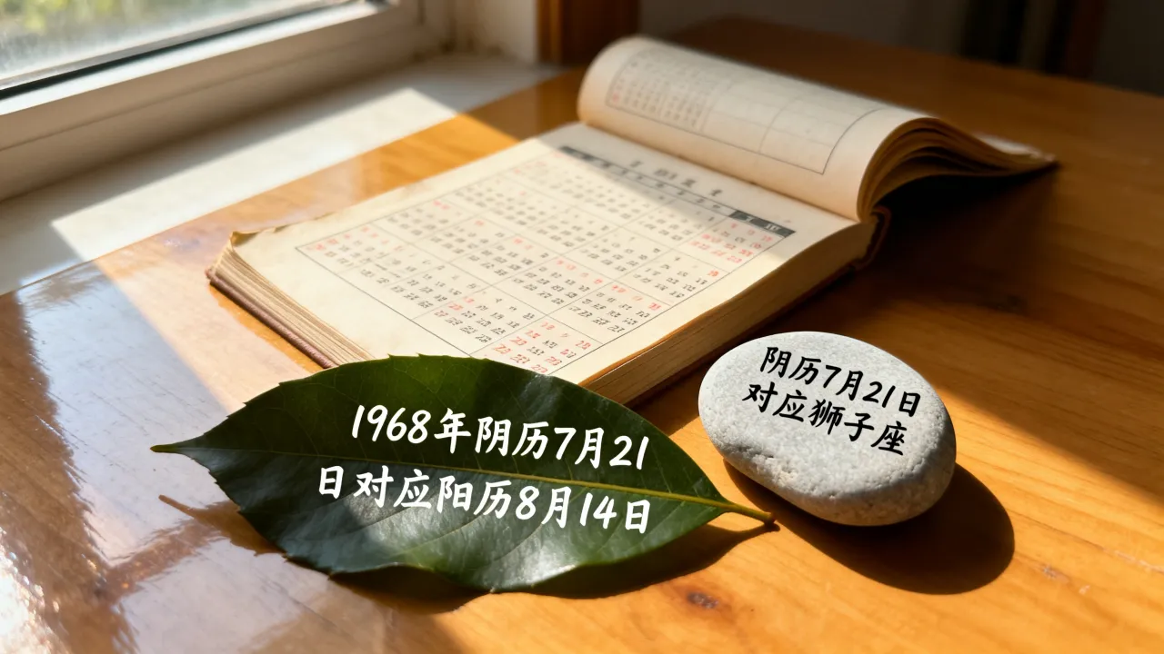 1968年阴历7月21日是阳历几号,阴历7月21日是什么星座 1968年阴历7月21日是阳历几号,阴历7月21日是什么星座